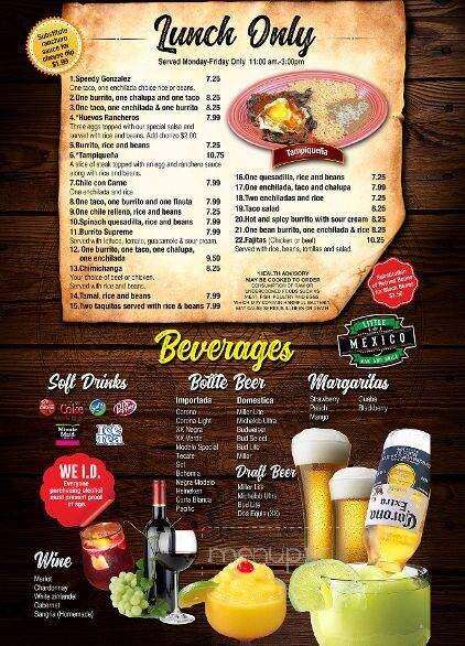 Little Mexico Bar and Grill - Snellville, GA menu_pic
