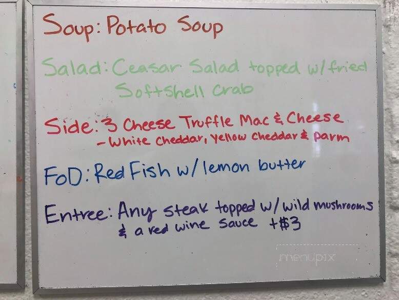The Ginocchio - Marshall, TX menu_pic