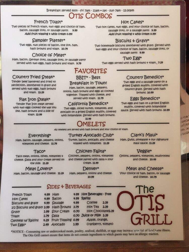 Otis Grill - Otis Orchards, WA