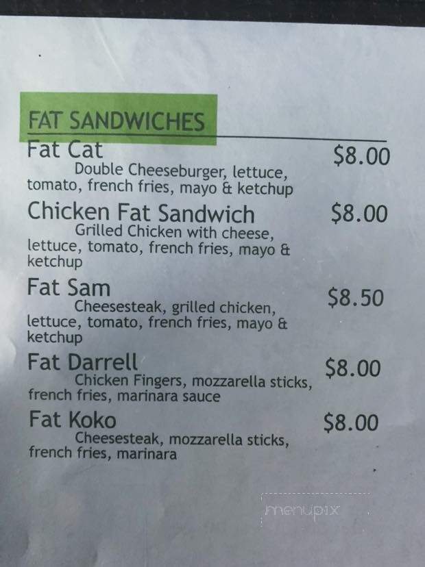 Nic's Hometown Tavern - West Keansburg, NJ menu_pic