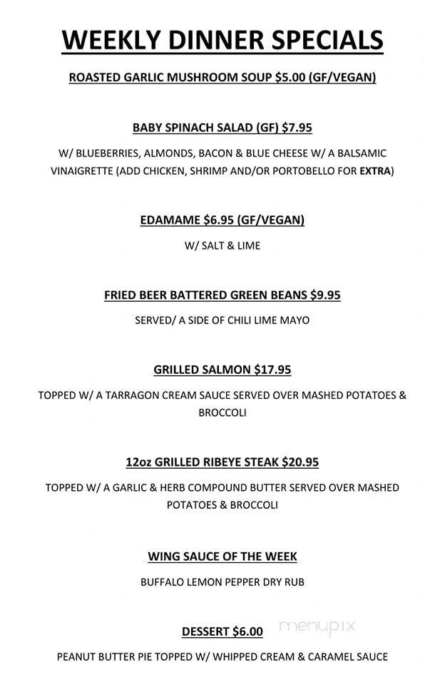 McMenamin's Tavern - Philadelphia, PA menu_pic