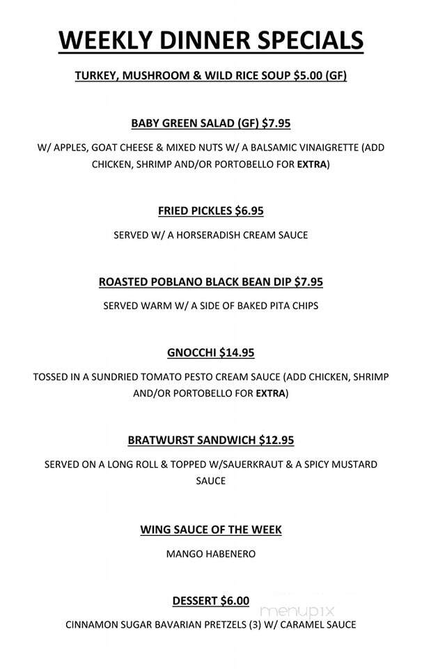 McMenamin's Tavern - Philadelphia, PA menu_pic