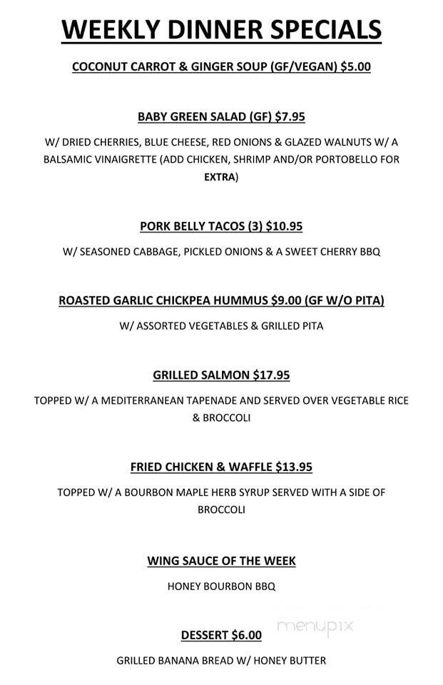 McMenamin's Tavern - Philadelphia, PA menu_pic