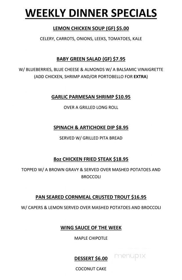 McMenamin's Tavern - Philadelphia, PA menu_pic