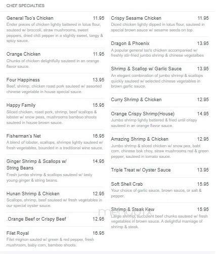 Gold Bowl Chinese Restaurant - Leominster, MA menu_pic