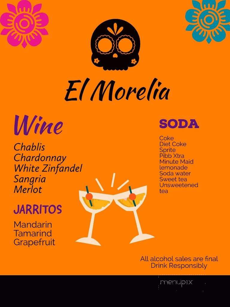 El Morelia Mexican Restaurant - Bremen, GA menu_pic