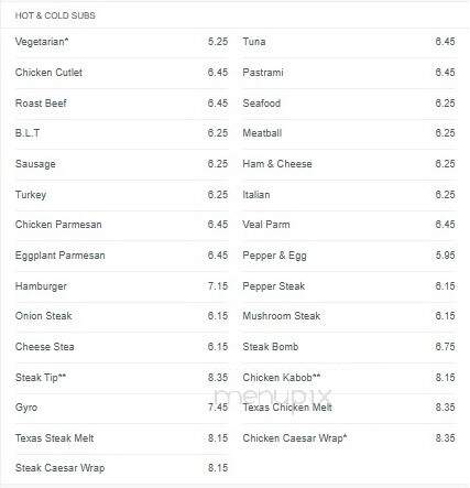 Giovannis Roast Beef & Pizza - Londonderry, NH menu_pic
