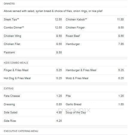 Giovannis Roast Beef & Pizza - Londonderry, NH menu_pic