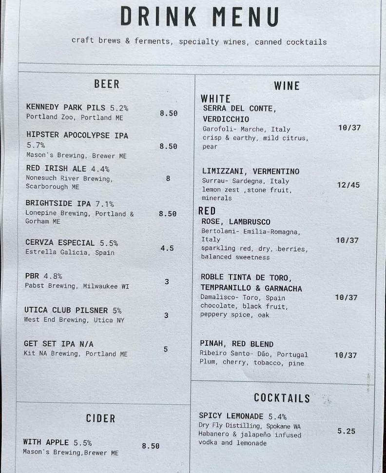 Oysterhead Pizza Co - Damariscotta, ME menu_pic