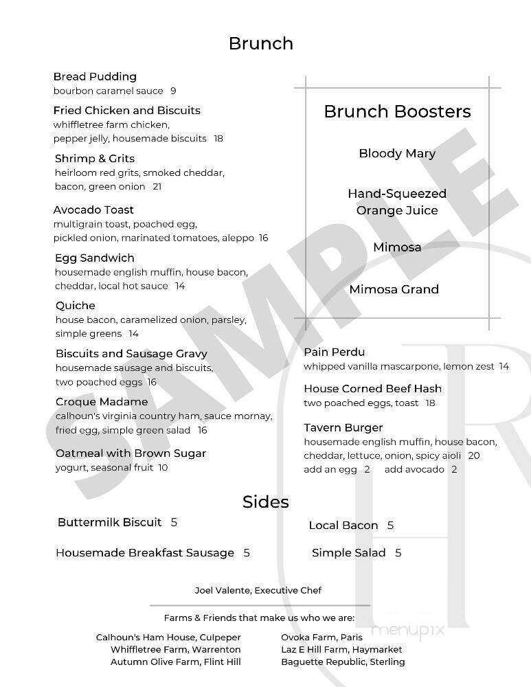 Red House Tavern - Haymarket, VA menu_pic