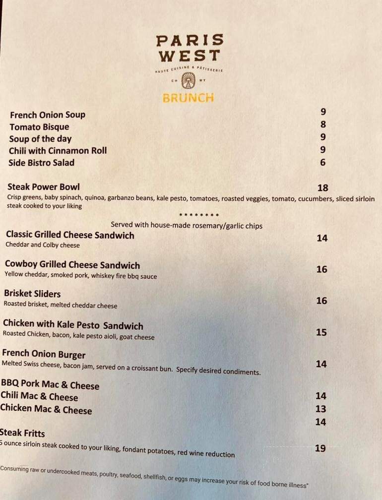 Paris In the West - Cheyenne, WY menu_pic