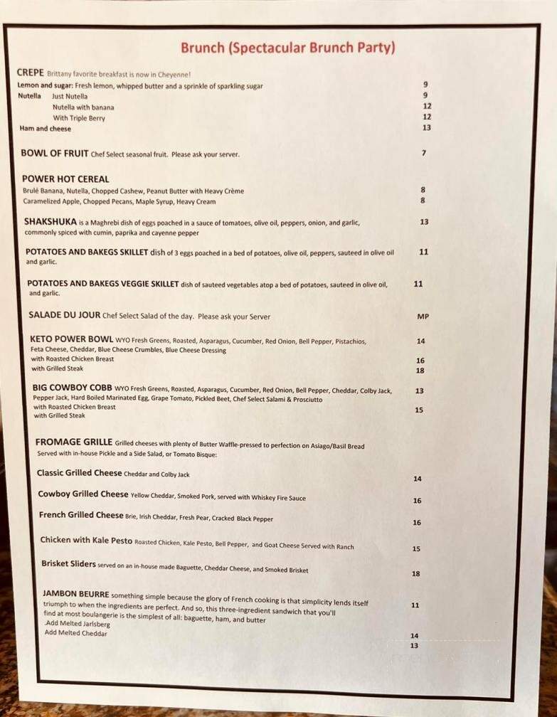 Paris In the West - Cheyenne, WY menu_pic