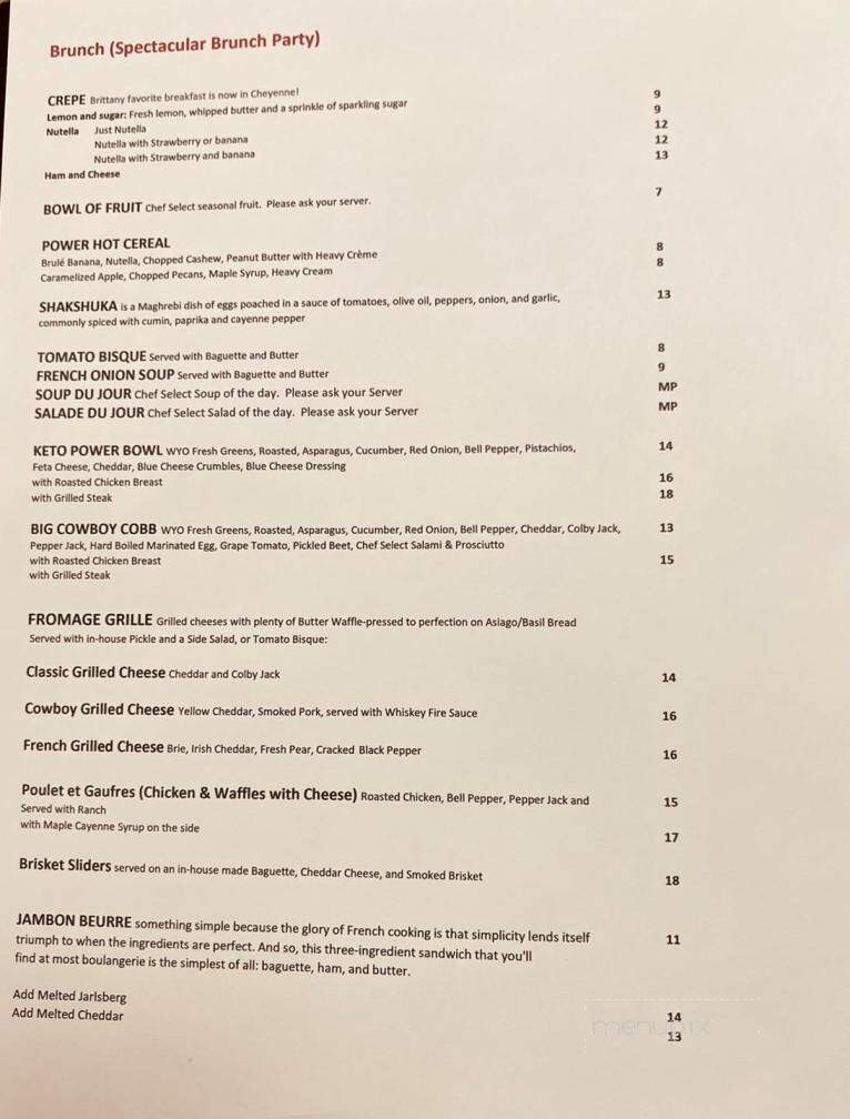 Paris In the West - Cheyenne, WY menu_pic