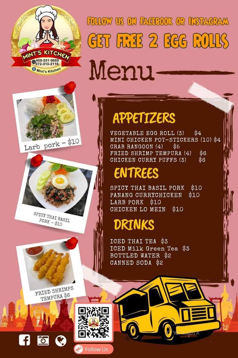 Enjoy Mint Kitchen - Richardson, TX menu_pic