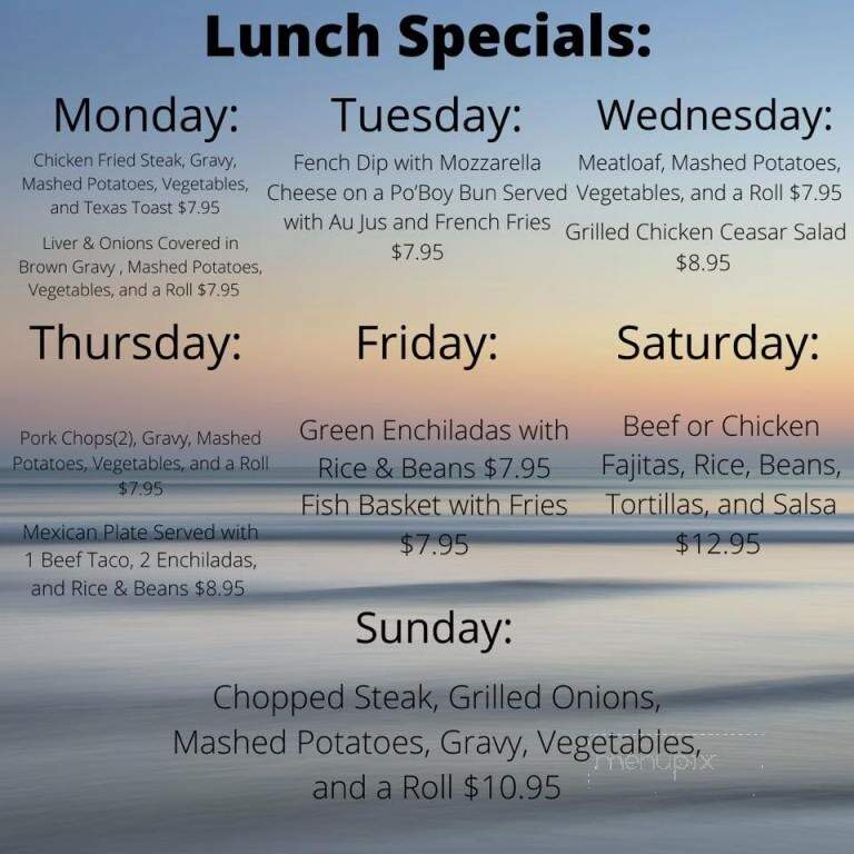 Jake's Restaurant - South Padre Island, TX menu_pic