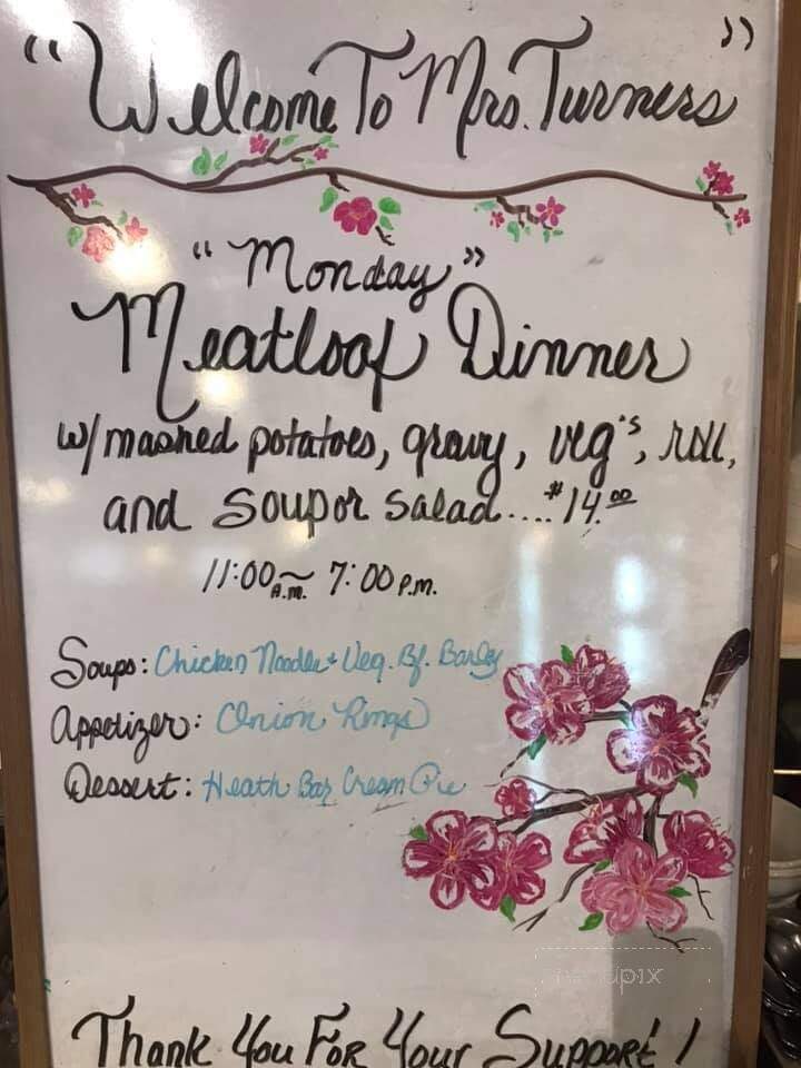 Mrs Turner's Restaurant - Puyallup, WA menu_pic