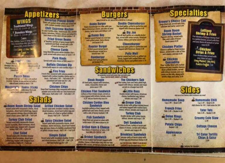 Chicken On The Run - Cincinnati, OH menu_pic