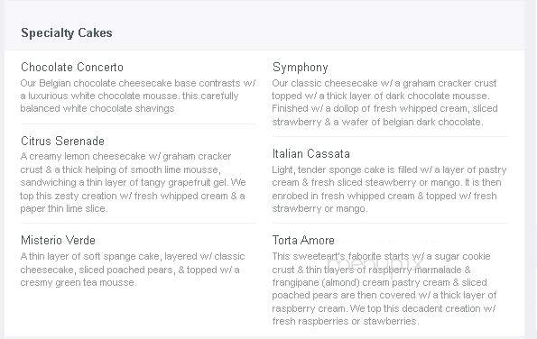 Moonstruck Patisserie - Hilo, HI menu_pic