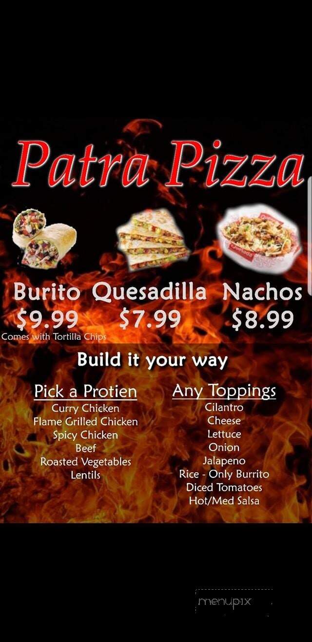 Patra 2 For 1 Pizza - Gibsons, BC menu_pic
