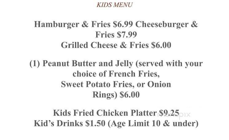 Two Sisters Creole Kitchen - Picayune, MS menu_pic