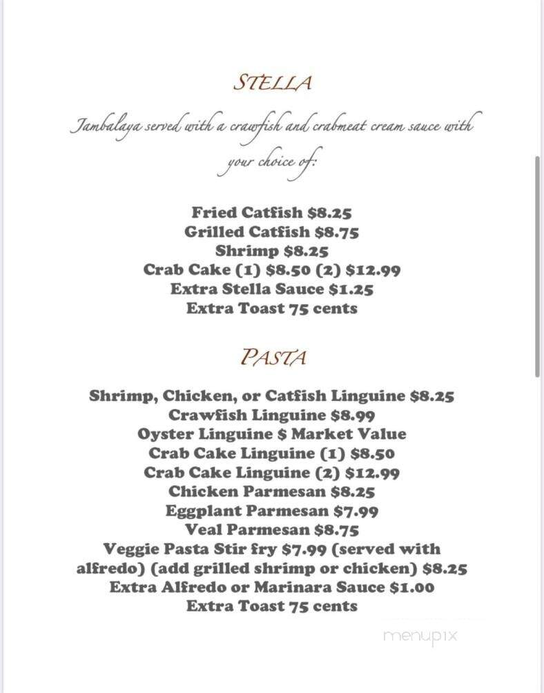 Two Sisters Creole Kitchen - Picayune, MS menu_pic