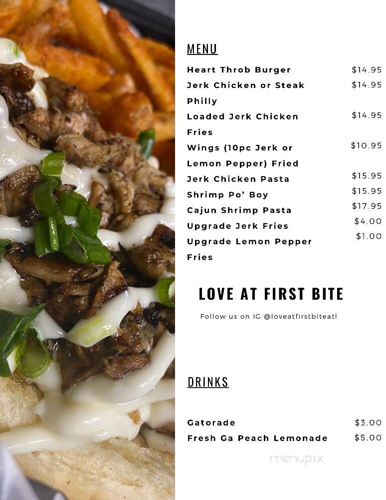Love At first Bite - Atlanta, GA menu_pic