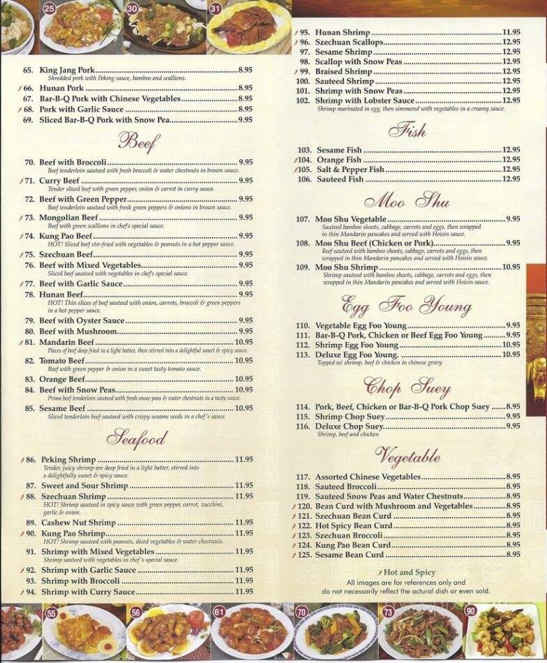 Ocean Pearl Chinese Restaurant - Cortez, CO menu_pic