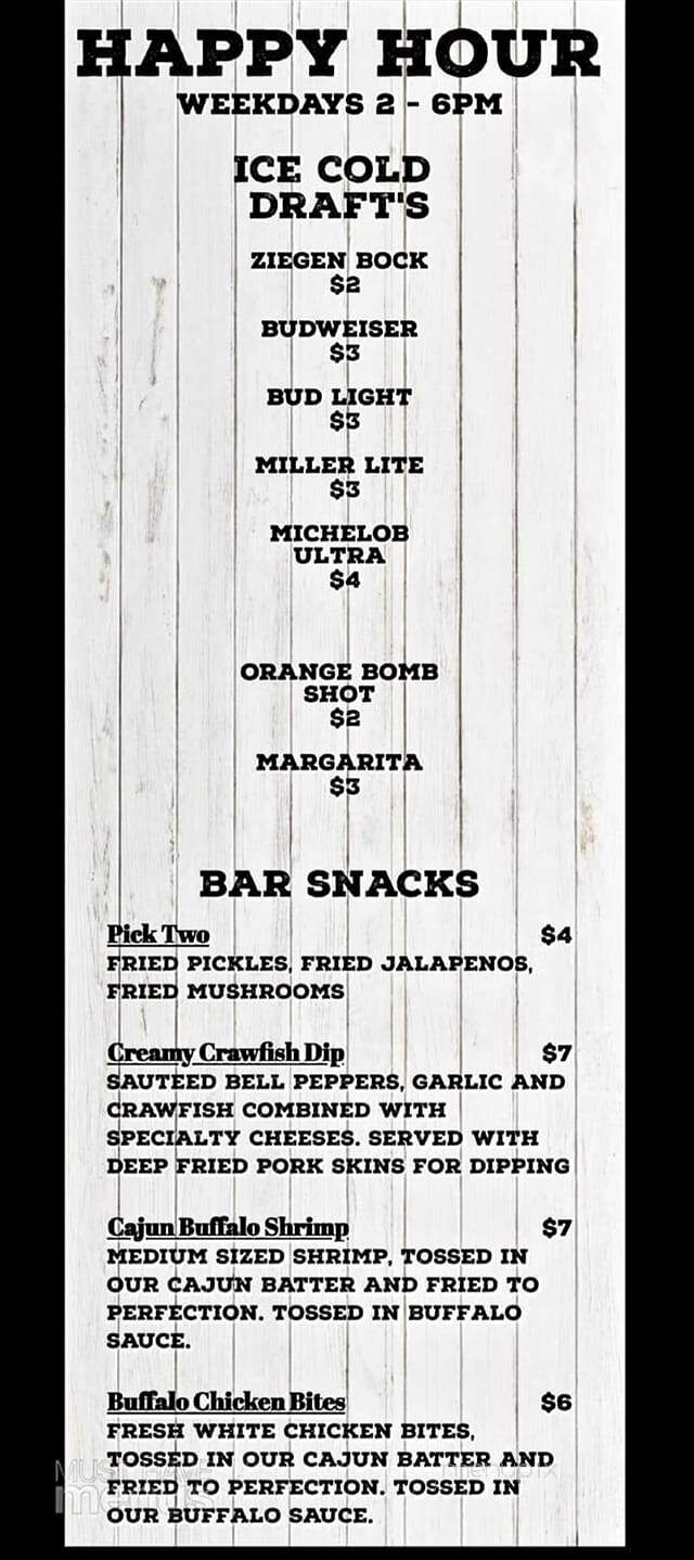 Guidry's Cruisin Cajun Crwfsh - Deer Park, TX menu_pic