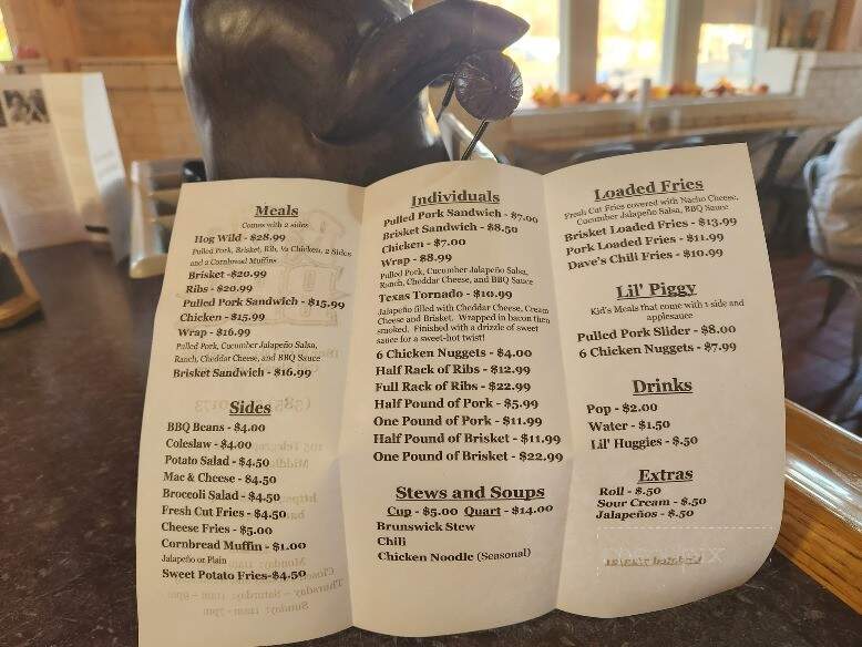 B&B BBQ - Middleport, NY menu_pic