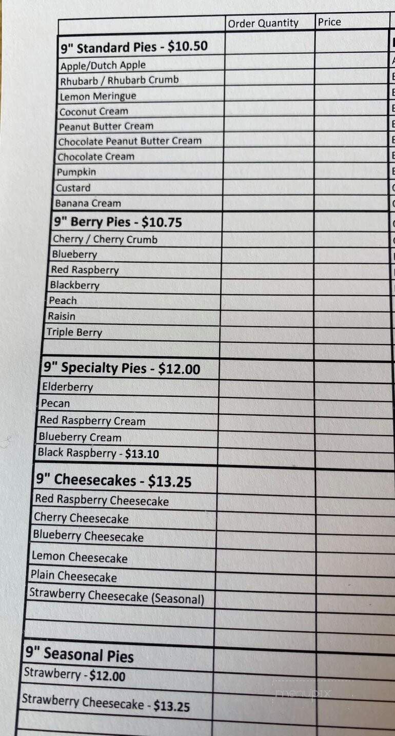 Sterling's Amish Deli - Bowling Green, OH menu_pic
