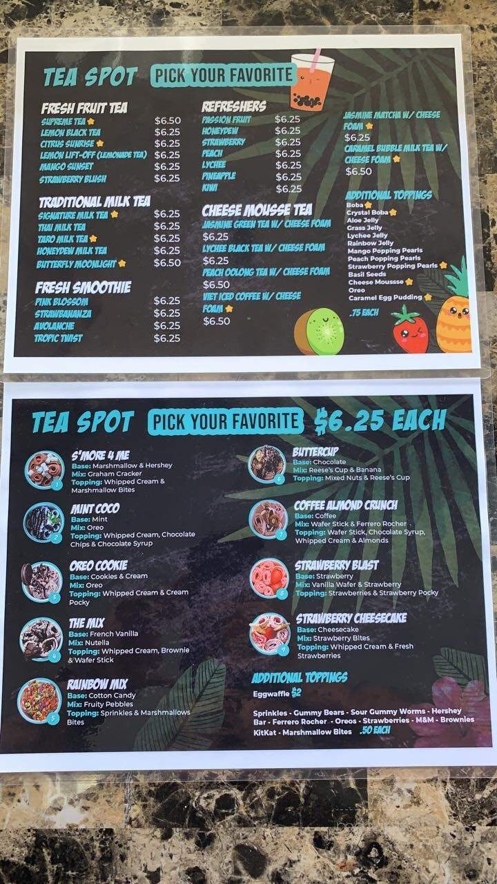 Tea Spot - Port St. Lucie, FL menu_pic