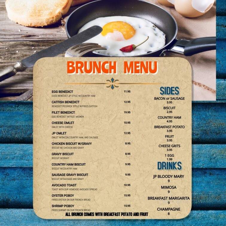 JP's at Pickwick - Counce, TN menu_pic
