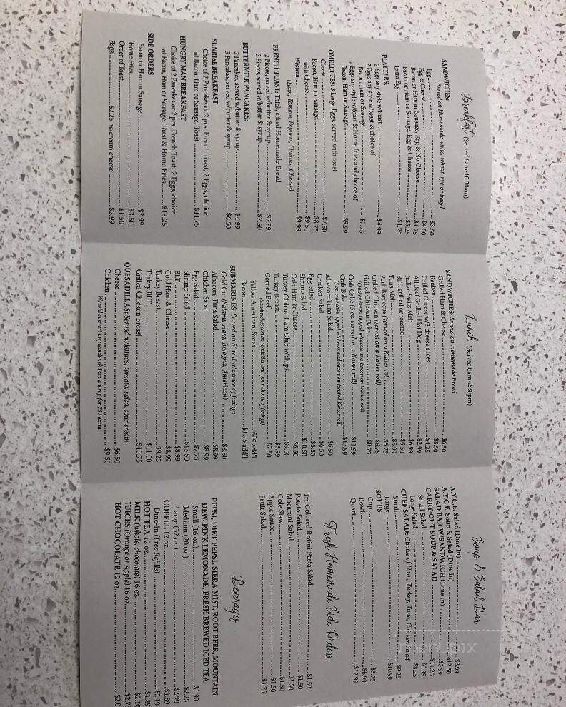 Kountry Kafe and Katering - Westminster, MD menu_pic