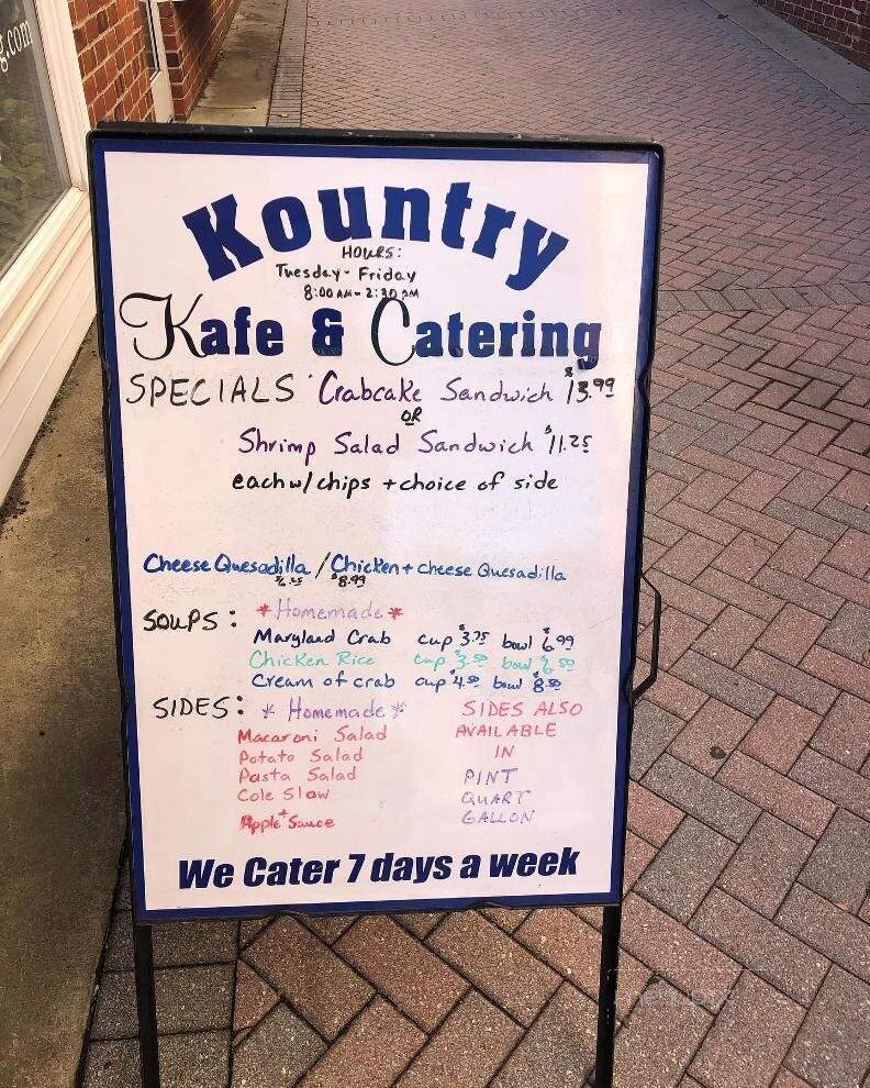 Kountry Kafe and Katering - Westminster, MD