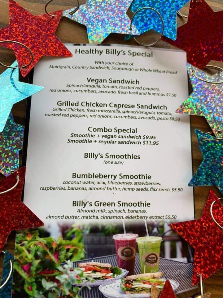 Billy's Bakery - Fairfield, CT menu_pic