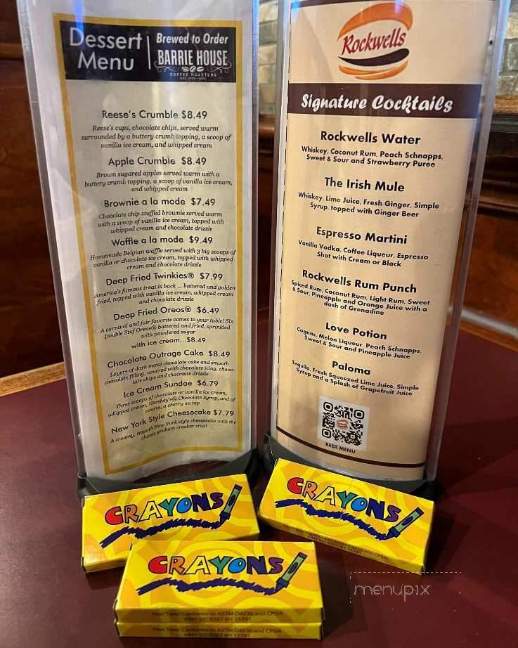 Rockwells Restaurant - Pelham, NY menu_pic