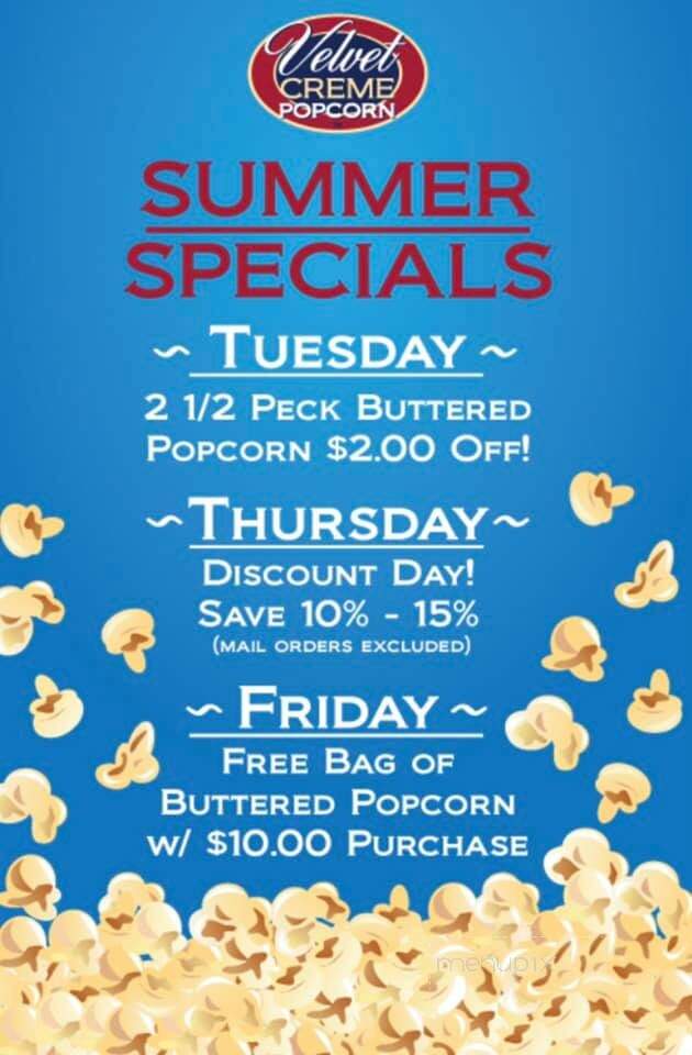 Velvet Creme Popcorn - Westwood, KS menu_pic