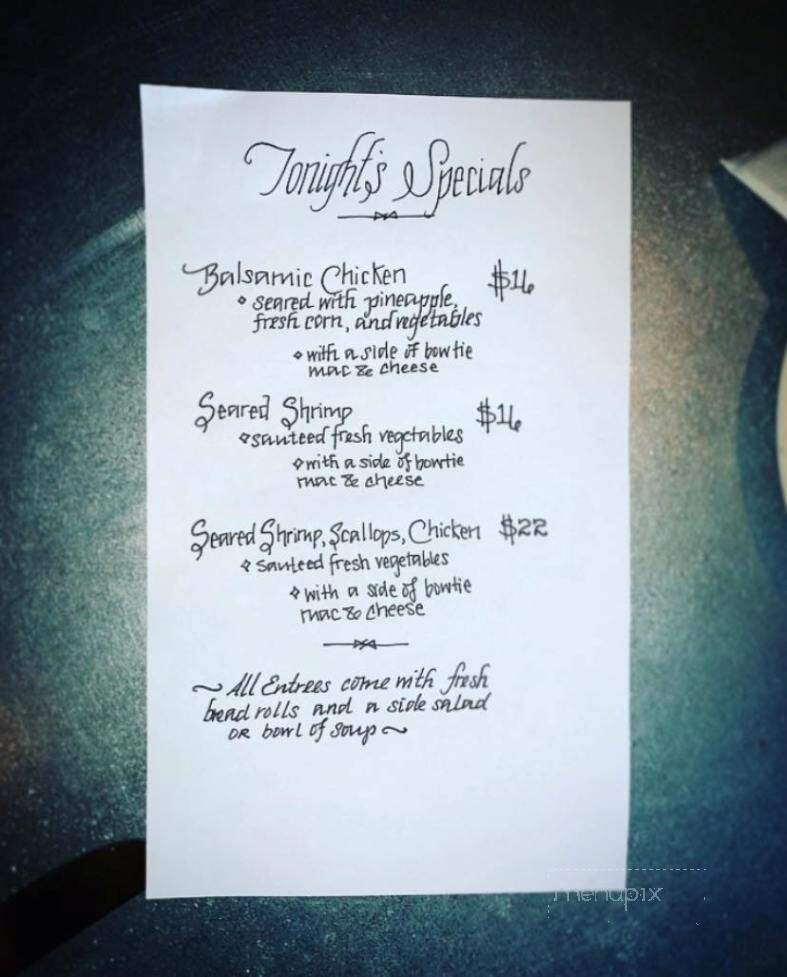 Italian Terrace - Milton, PA menu_pic