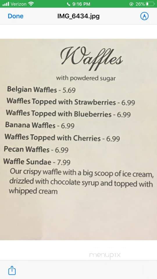 Cozy Table Restaurant and Pancake House - Bloomington, IN menu_pic