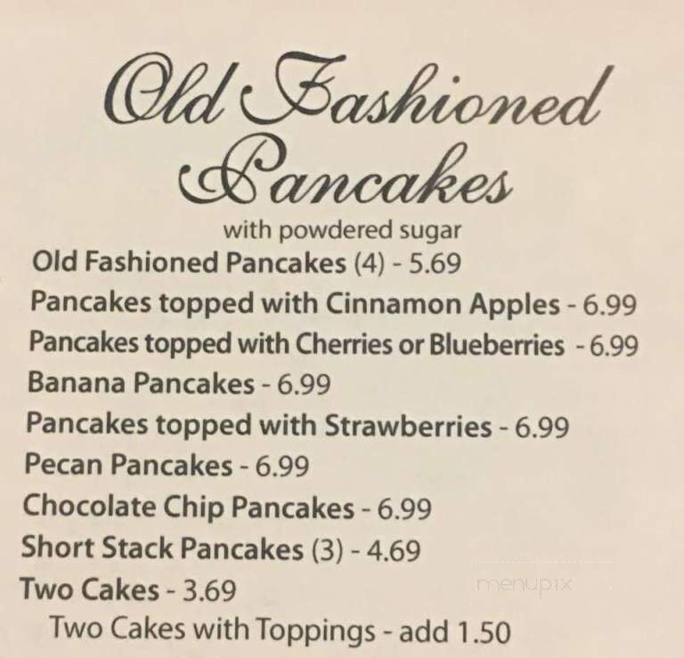 Cozy Table Restaurant and Pancake House - Bloomington, IN menu_pic