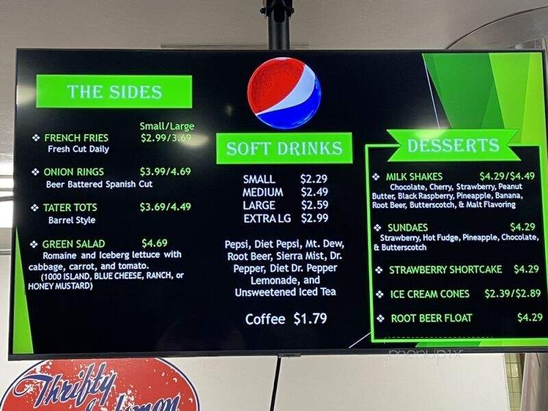 Thrifty Scotsman Drive-In - Spokane Valley, WA menu_pic