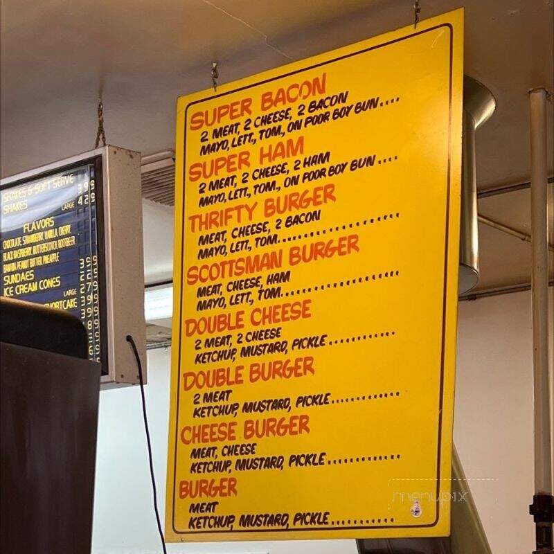 Thrifty Scotsman Drive-In - Spokane Valley, WA menu_pic