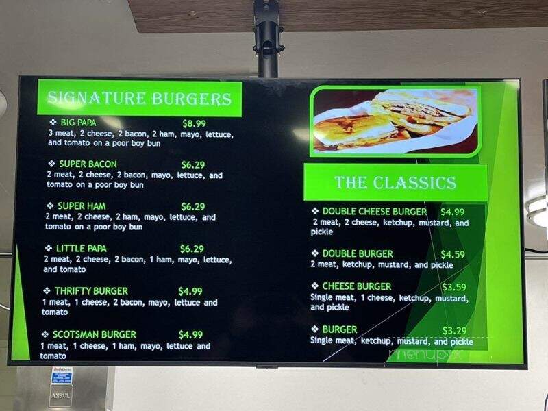 Thrifty Scotsman Drive-In - Spokane Valley, WA menu_pic