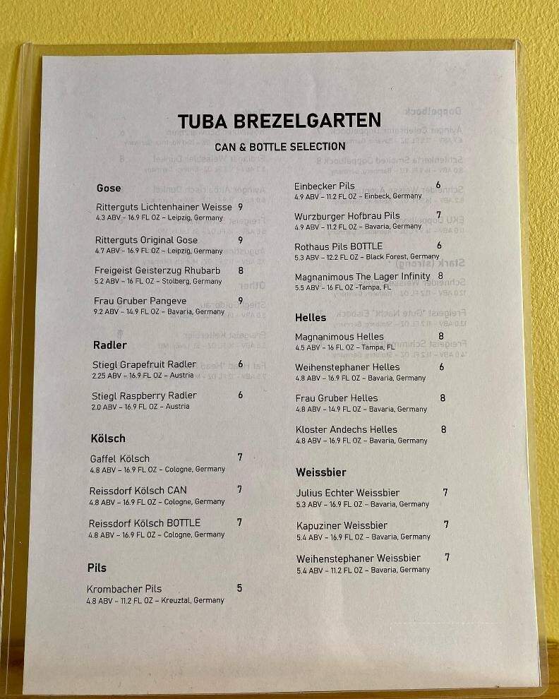 Tuba Baking - Covington, KY menu_pic