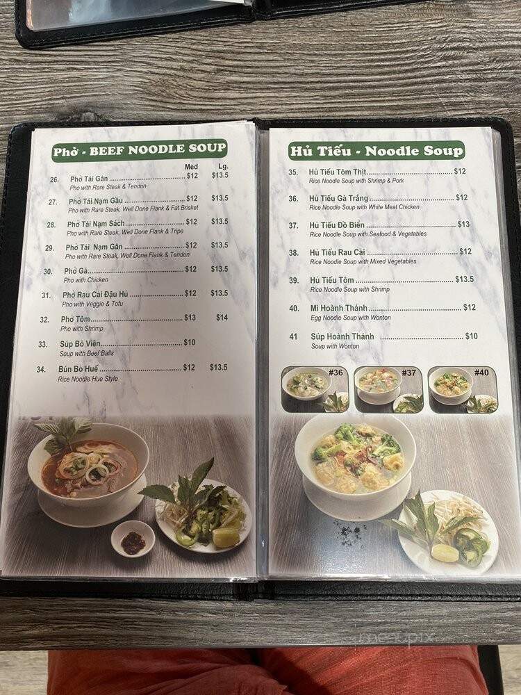 Pho Son - Wilmington, DE menu_pic