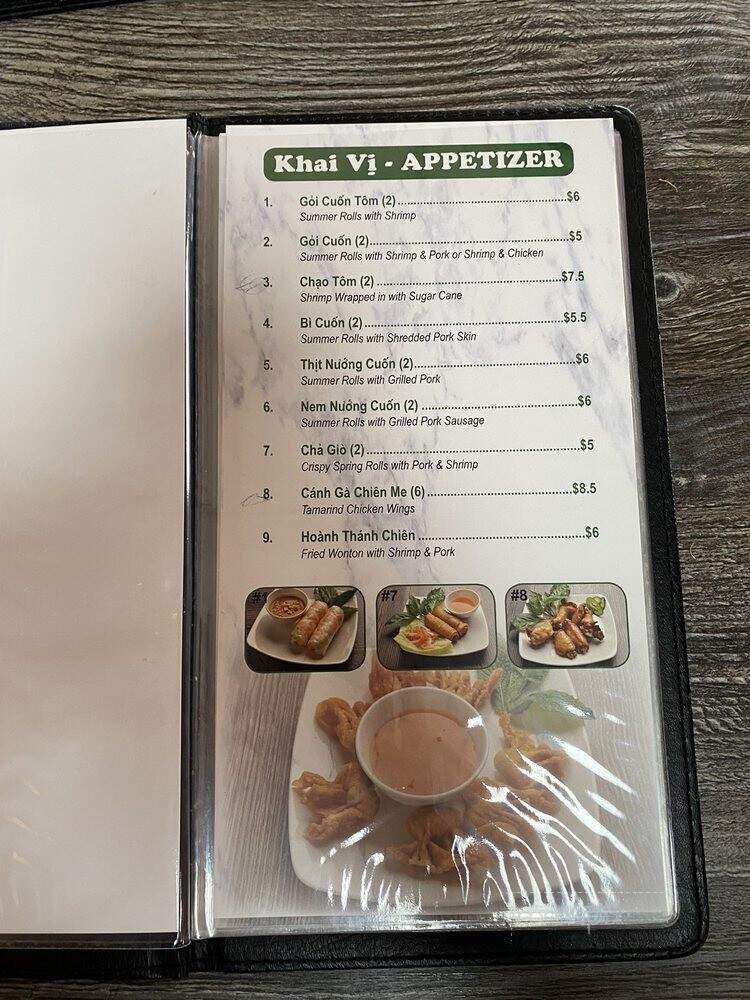 Pho Son - Wilmington, DE menu_pic