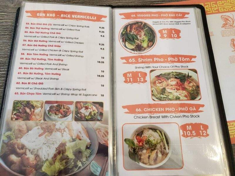 Pho Son - Wilmington, DE menu_pic