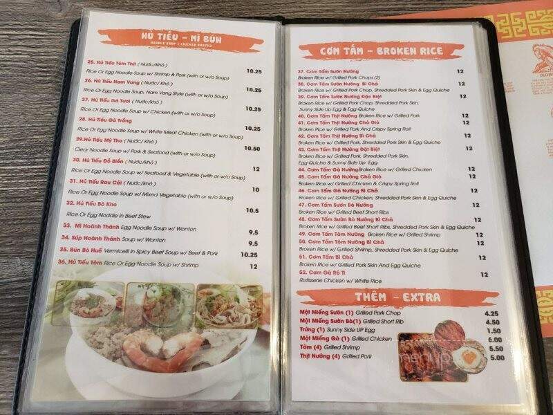 Pho Son - Wilmington, DE menu_pic