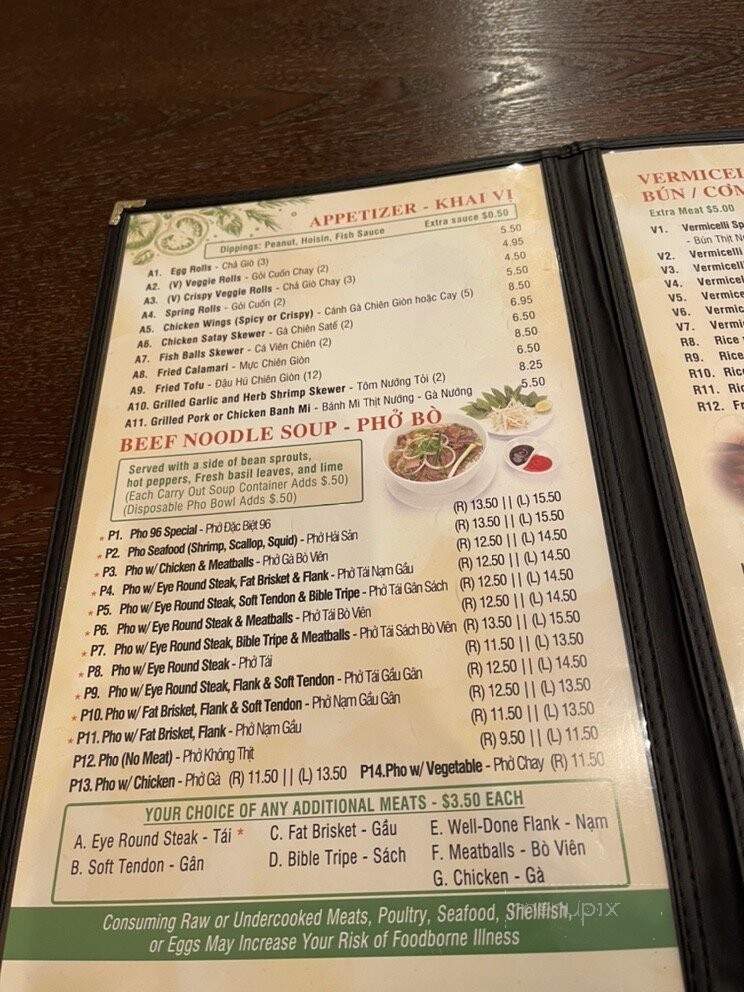 96 Vietnamese Cuisine - Warner Robins, GA