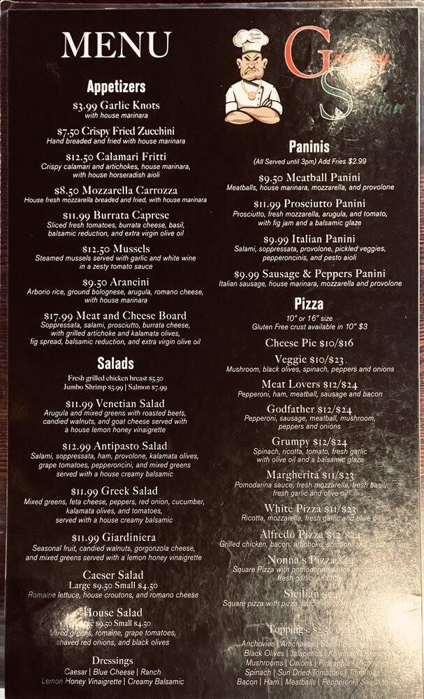 Grumpy Sicilian - Prescott Valley, AZ menu_pic